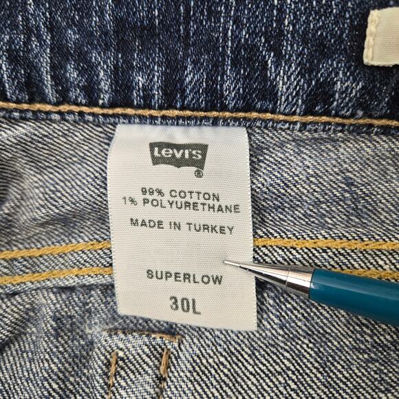 Y2k Levi's Premium Superlow Jeans Bootcut Cool Patch size 30L - Picture 5 of 16